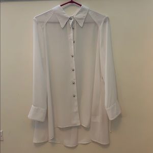 Long white blouse